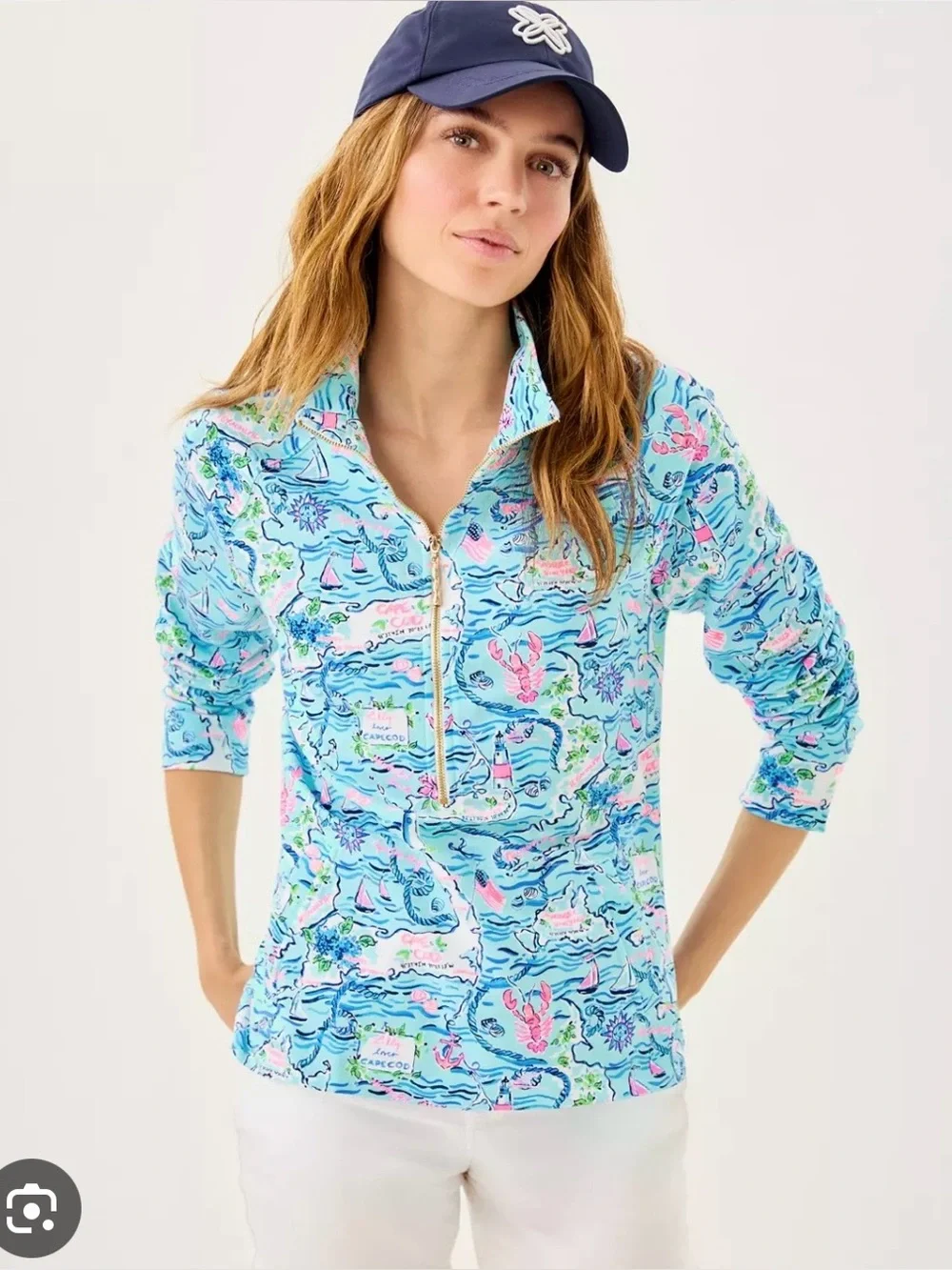 Lilly Pulitzer Skipper Popover Pullover